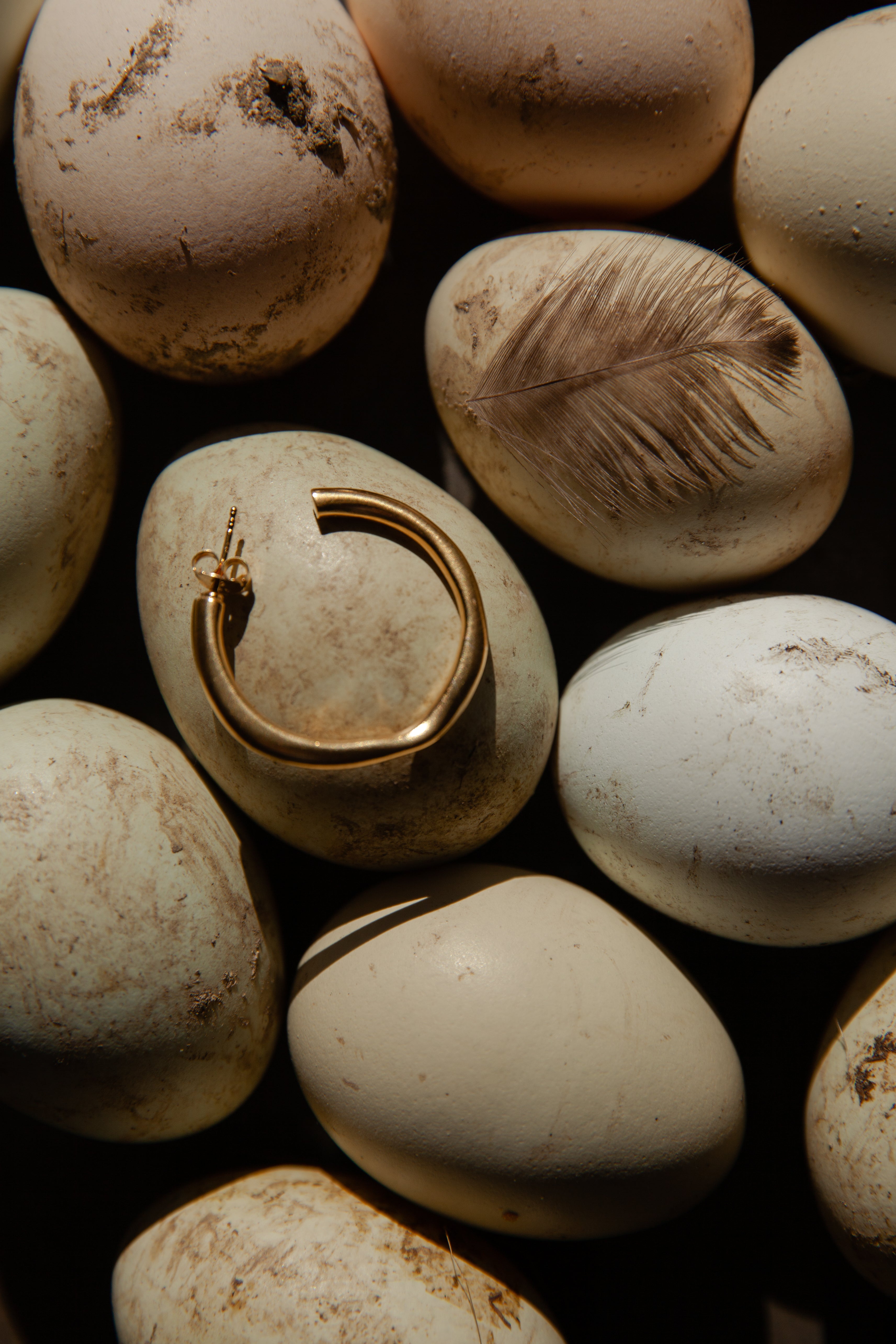 Argolas Aretas Irregulares Grossas