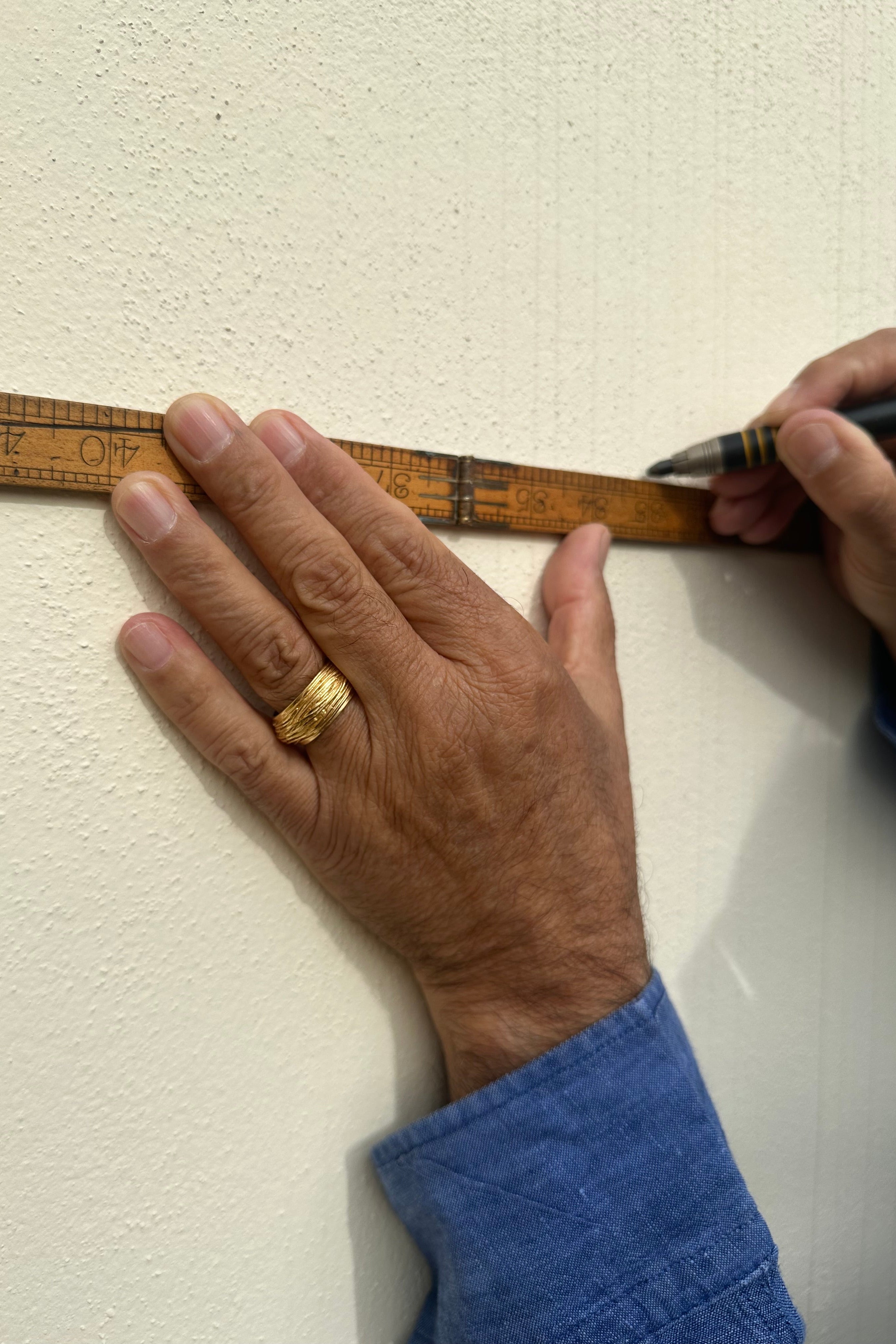 Anel Gestus Fios Dourado