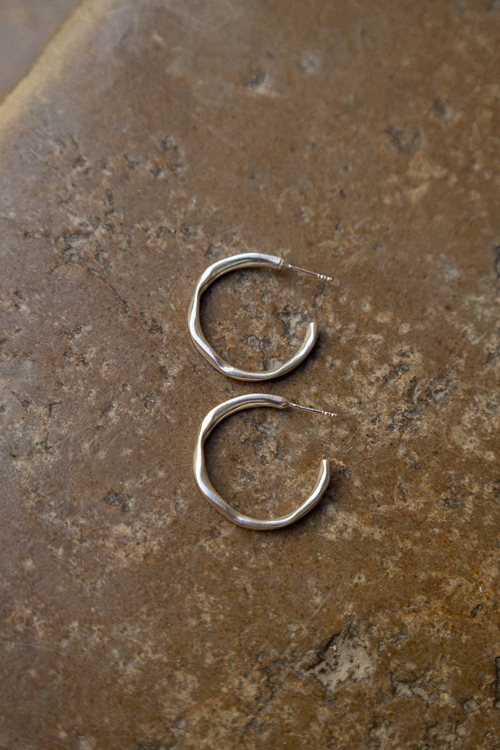 Aretas Thin Irregular Hoops