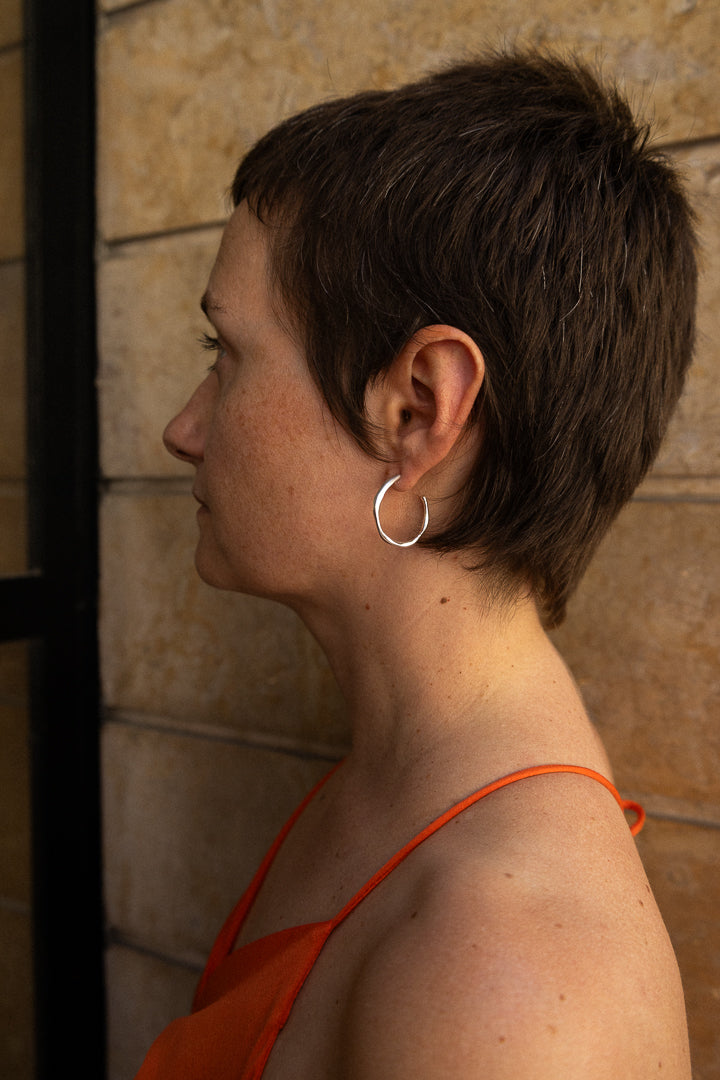 Aretas Thin Irregular Hoops