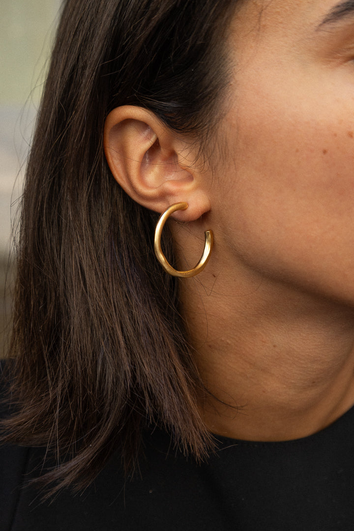 Argolas Aretas Irregulares Grossas