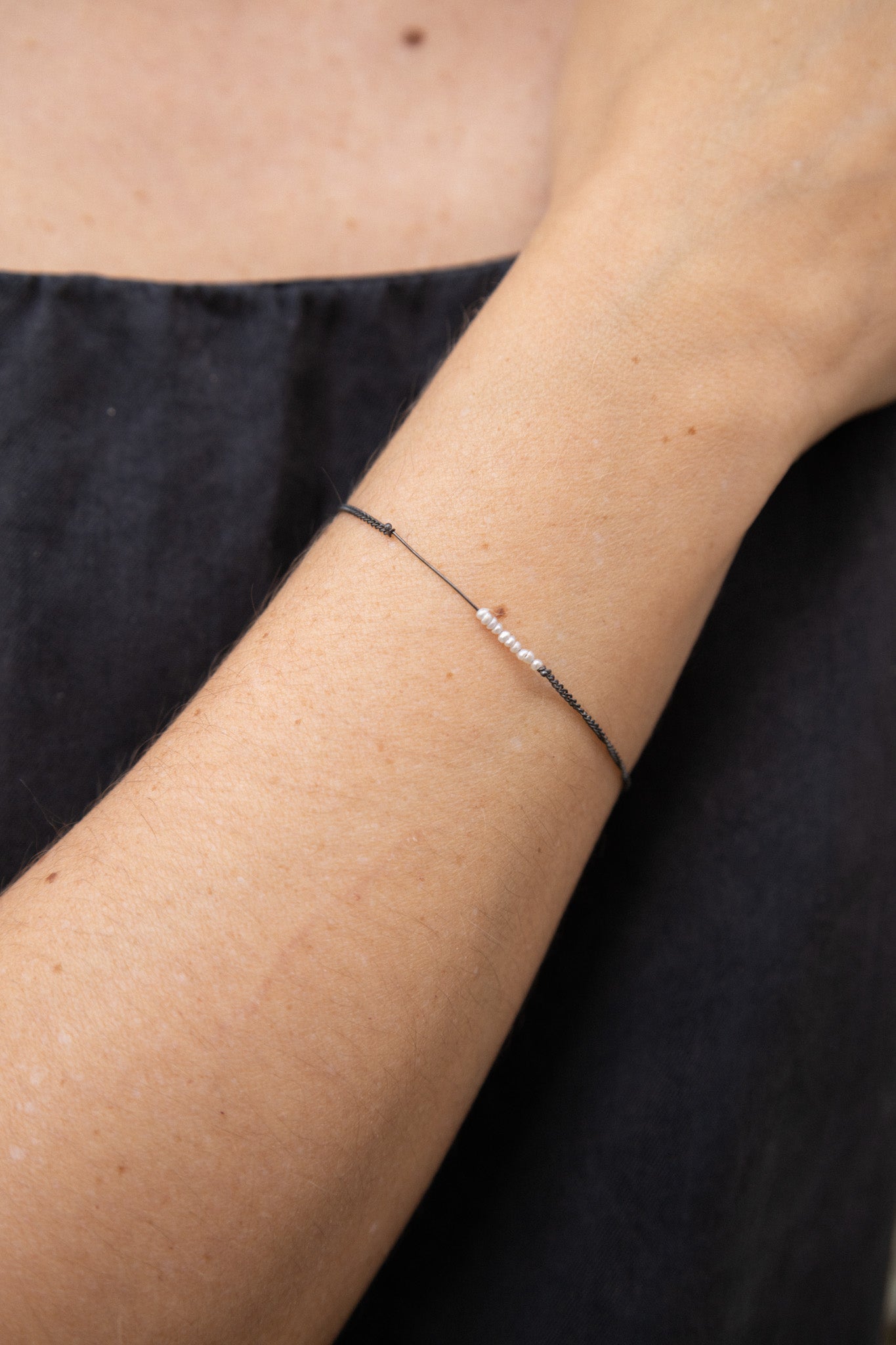 Pulseira Solar com Pérolas