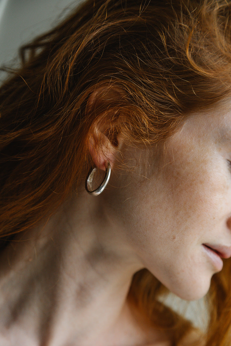 Aretas Faceted Hoops