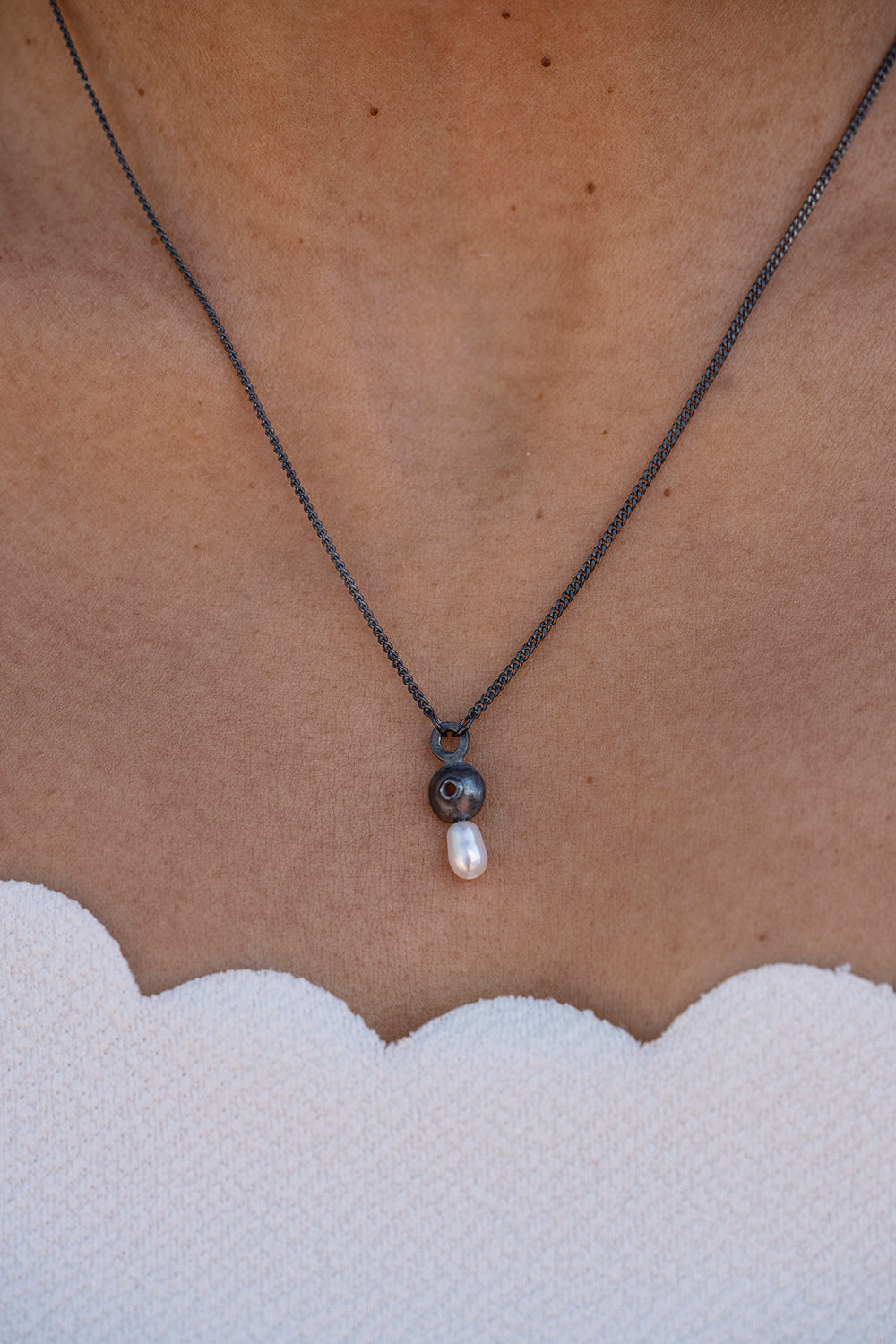 Colar Azura Olho Pérola