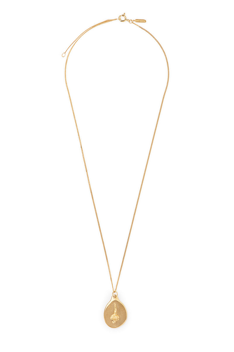 Colar Floria Dente de Leão Dourado