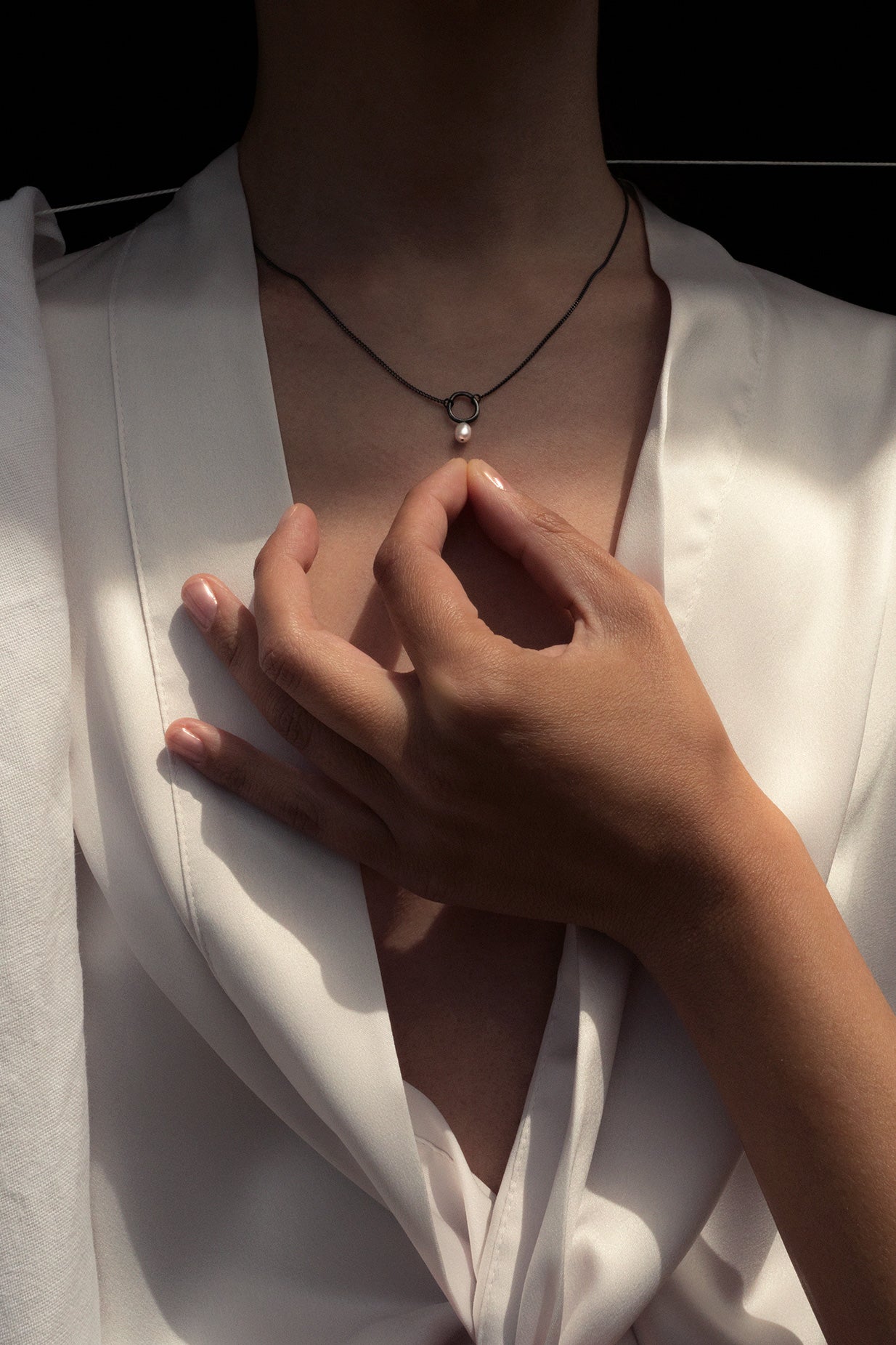 Colar Azura Aro Pérola