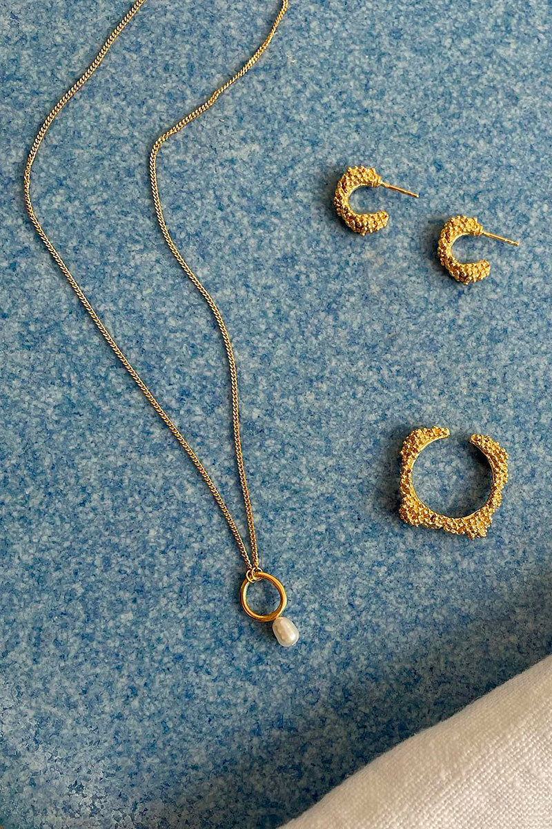 Azura Pearl Ring Necklace