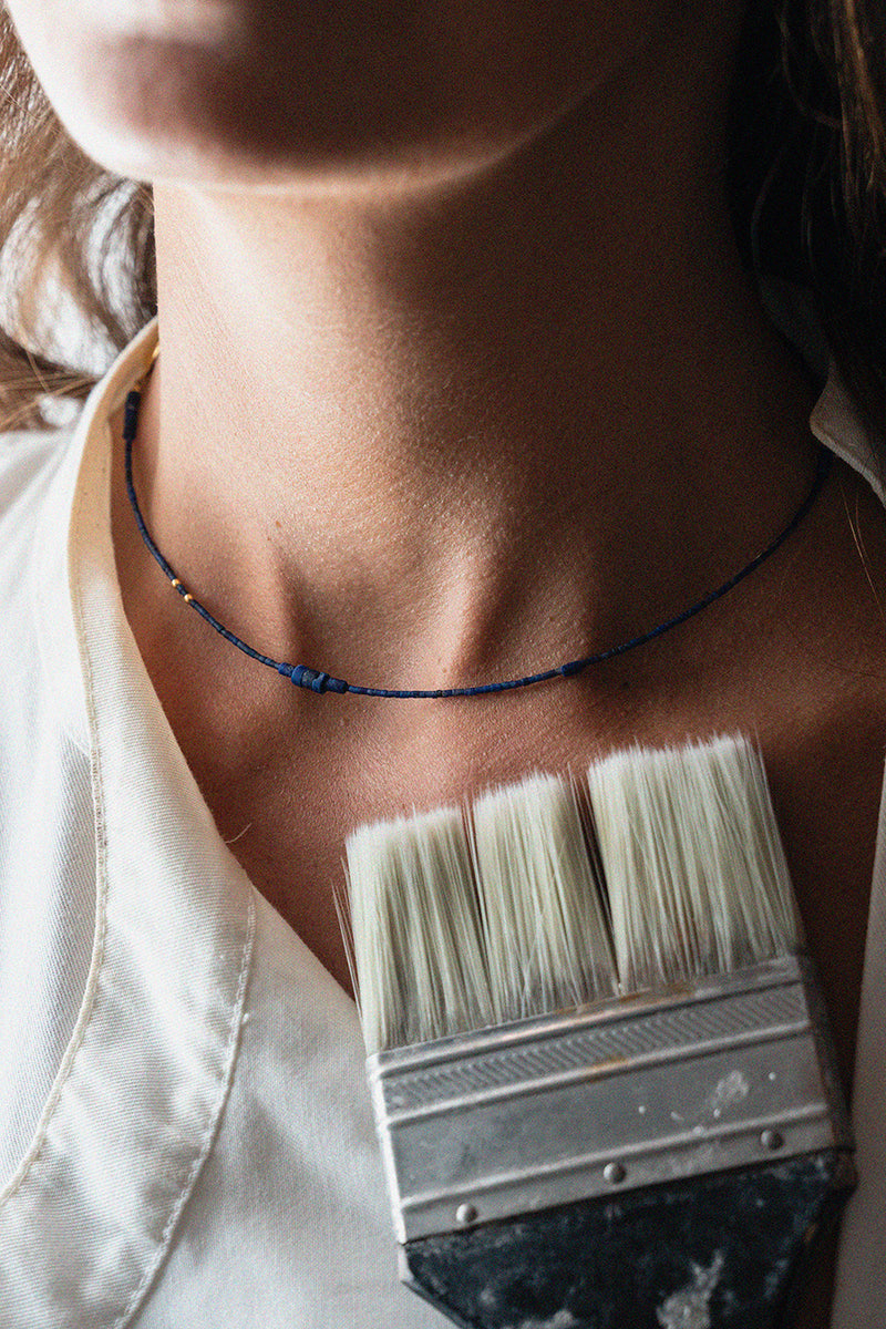 Águatinta Lapis Lazuli Necklace