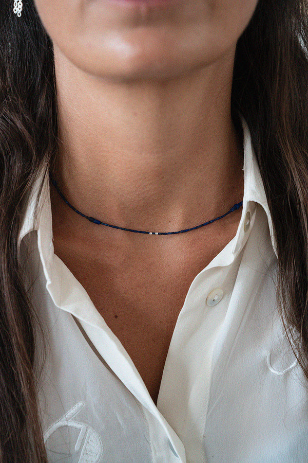 Águatinta Lapis Lazuli Necklace