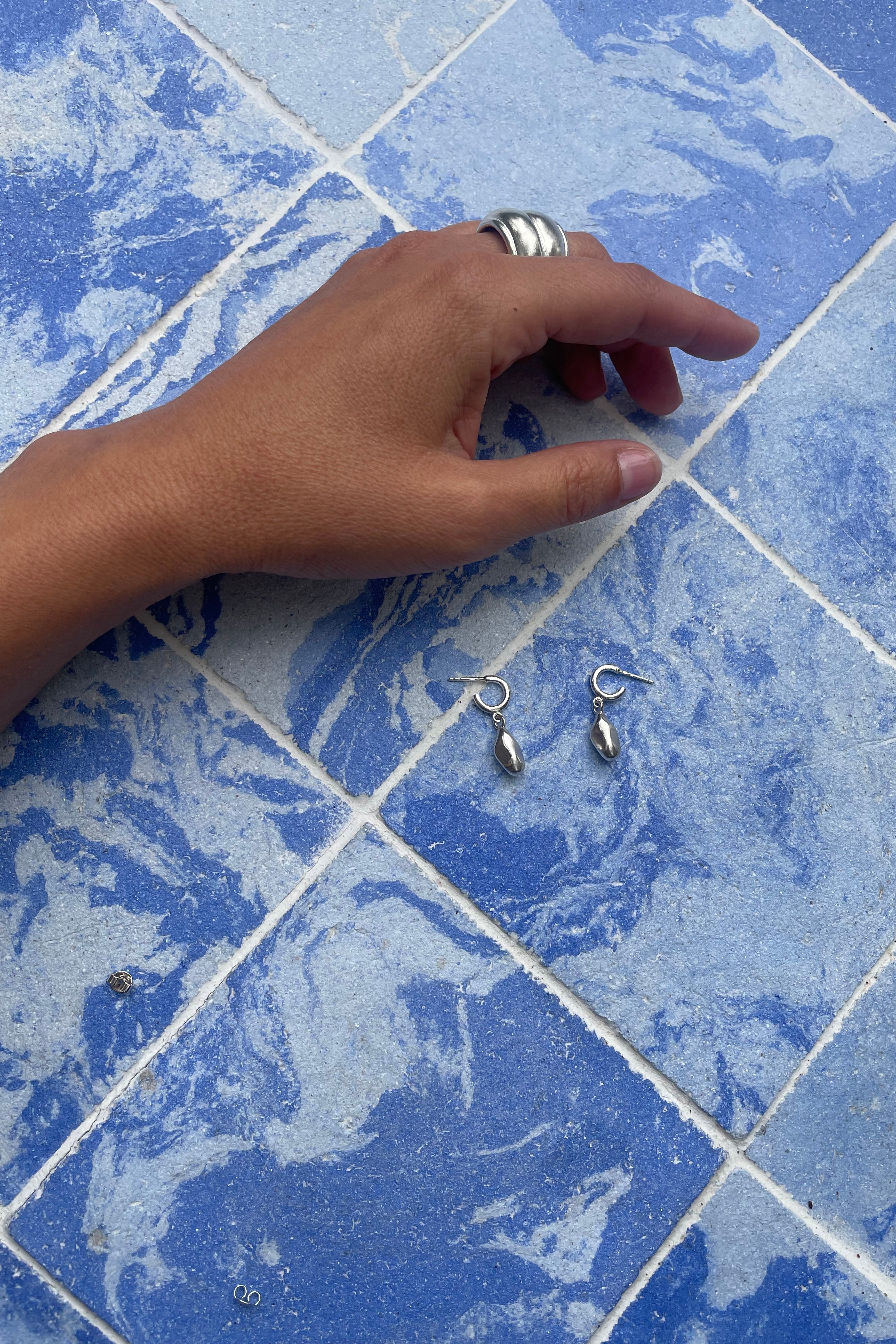 Anel Ecos Duplo prata