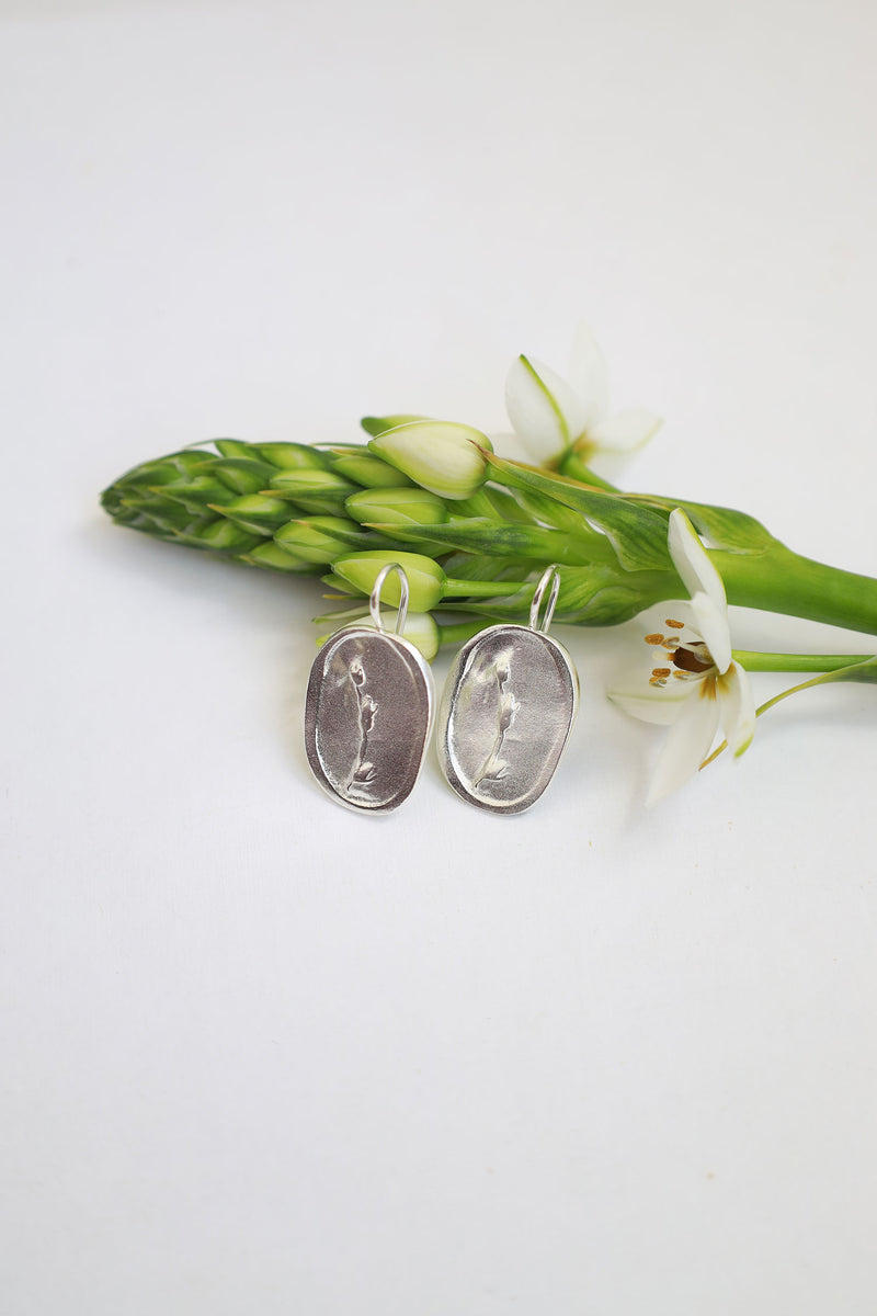 Floria Round Earrings Silver