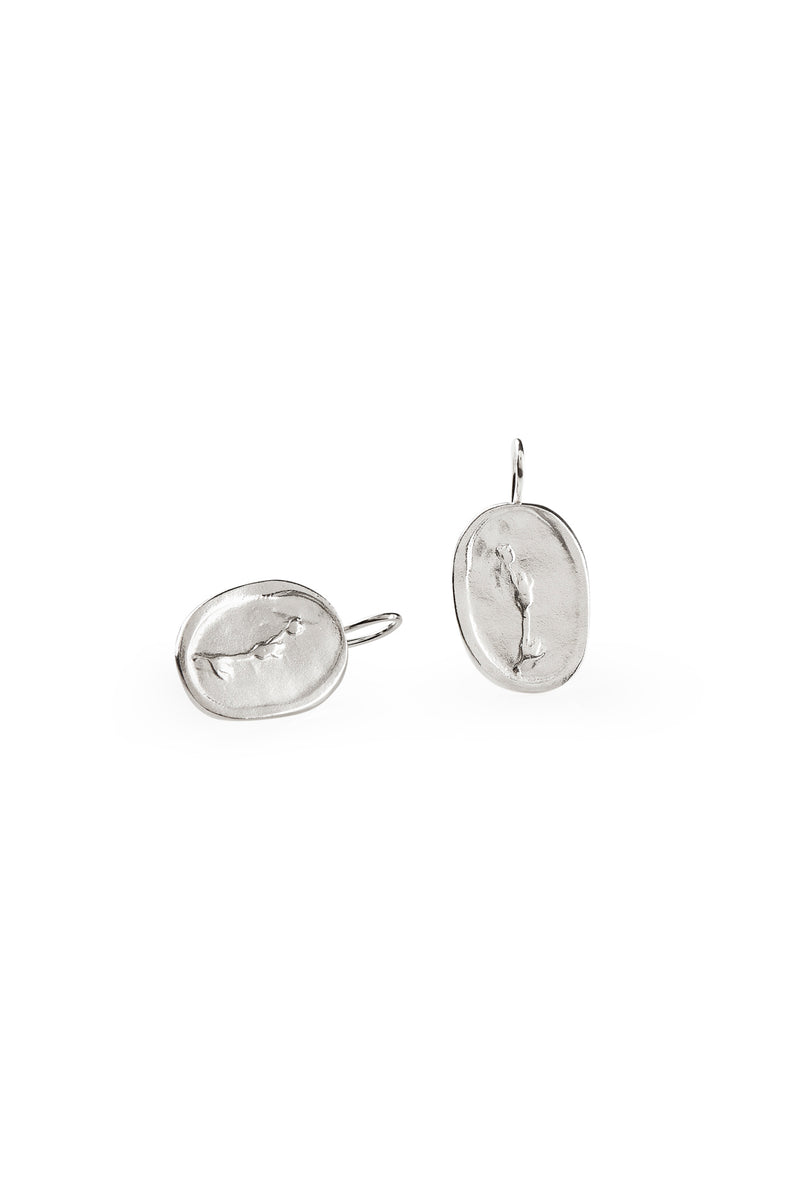 Floria Round Earrings Silver