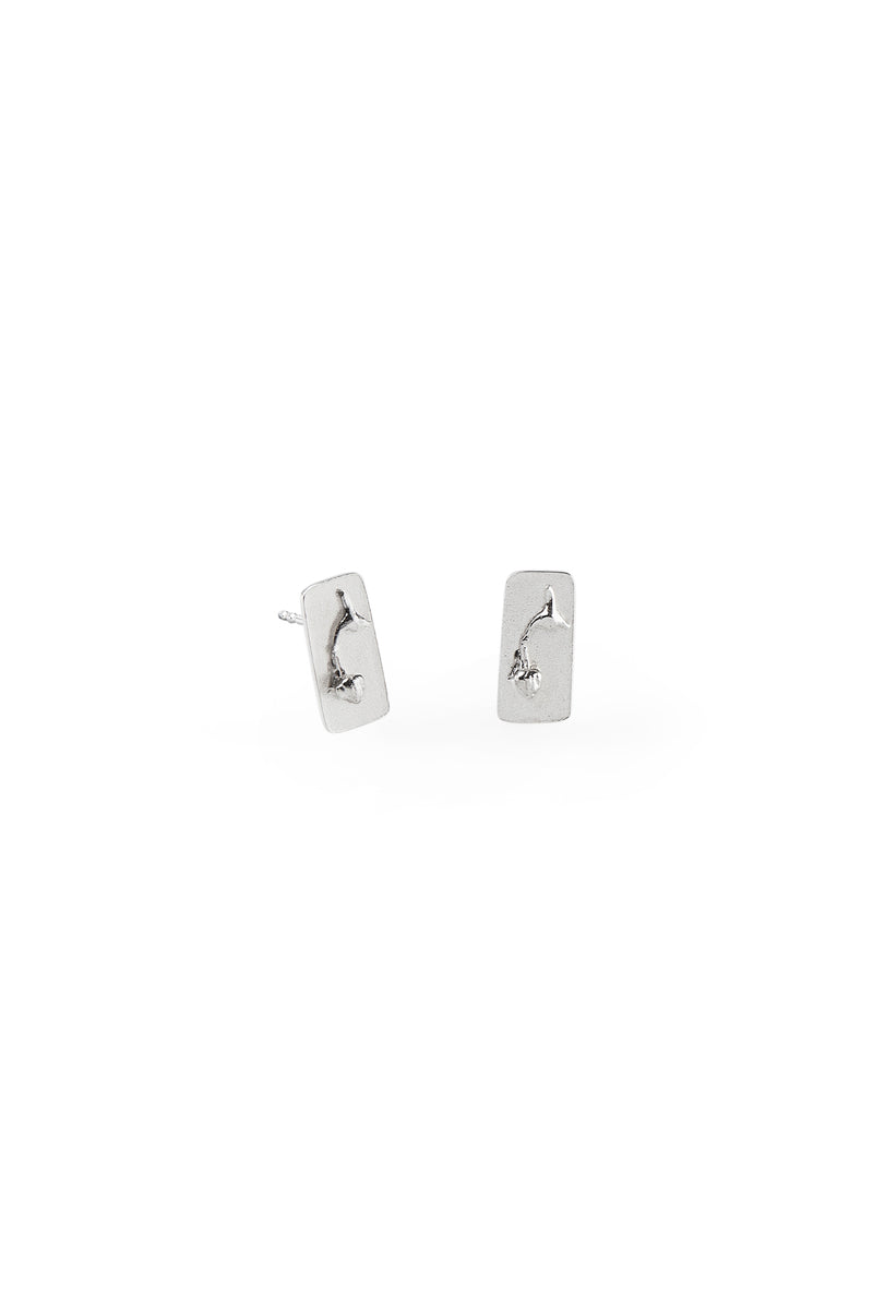 Floria Small Silver Earrings